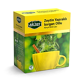 Akzer Zeytin Yapraklı Isırgan Otu Otlu Çay 60'lı - Bitki Çayı