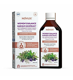 Novlex Womens Balance Hayıt Civanperçemi Kırkkilit 250 ml Takviye Edici Gıda