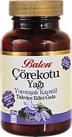 Balen Çörekotu Çörek Otu Yağı Yumuşak Kapsül Takviye Edici Gıda