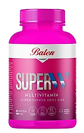 Balen Süper-W Multivitamin Kapsül * 585 Mg 60