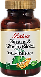 Balen Ginseng & Ginkgo Biloba Tablet Takviye Edici Gıda