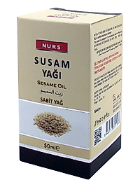 Nurs Lokman Susam Yağı 50 ml Saf soğuk Sıkım