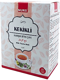 NURS LOKMAN KEKİKLİ KEKİK ÇAY 42 Lİ KARIŞIK BİTKİ SÜZEN POŞET