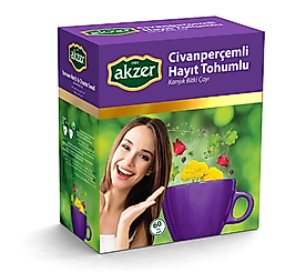 Akzer Civanperçemli Hayit Tohumlu Karışık Bitki Çayı 60 Süzen Poşet Civan Perçemi