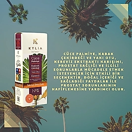 KYLİA Cüce Palmiye Kabak Çekirdeği Yakı Otu Kereviz Ekstraktı (Ekstresi)  Sıvı Takviye Edici Gıda 250 Ml.