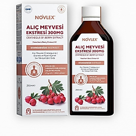 Novlex  Alıç Meyve (Hawthorn Berry) ve Piperin Ekstraktı (Ekstresi) İçeren Sıvı Takviye Edici Gıda 250ml