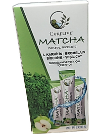Matcha Detox Bromelain Elma Aromalı Detox Burner Form Maça Çayı  20 Paket