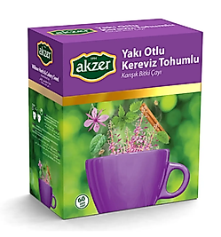 Akzer Yakı Otu Otlu Kereviz Tohumlu Karışık Bitki Çayı 60 Süzen Poşet