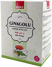 NURS LOKMAN GİNKGO  GİNKGOLU ÇAY 42 Lİ KARIŞIK BİTKİ SÜZEN POŞET
