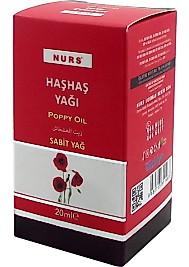 Nurs Lokman Haşhaş Yağı 20 ml Saf Soğuk Sıkım