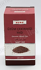 Nurs Lokman Üzüm Çekirdeği Yağı 20 ml Saf Soğuk Sıkım