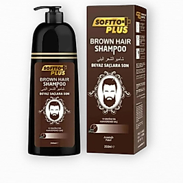 Softto Plus Sampoo Saç Koyu Kahverengi Sampuan 350 ml
