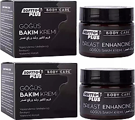 Softto Plus Göğüs Bakım Kremi 100ml, 2Adet, Softto Plus