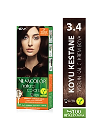 Nevacolor Neva Color Natural Color 3.4 KOYU KESTANE Saç Boyası