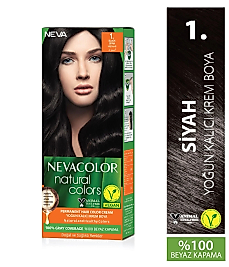 Nevacolor Neva Color Natural Colors 1. Siyah Saç Boyası 1