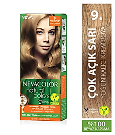 Nevacolor Neva Color Natural Colors 9. Çok Açık Sarı Saç Boyası 9