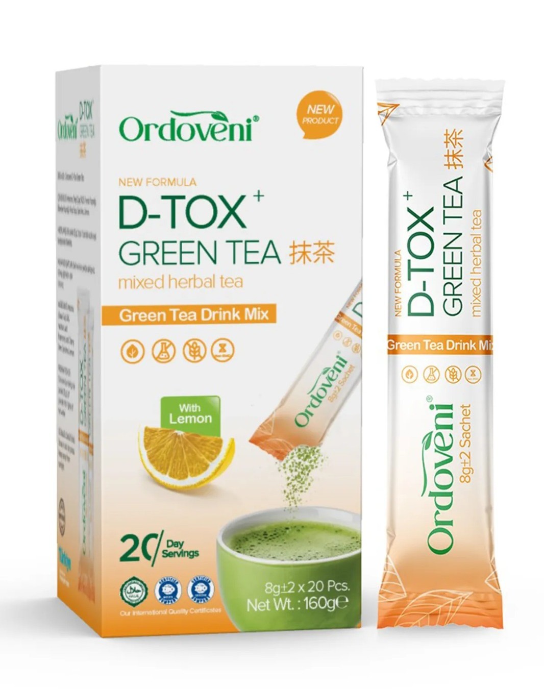 MATCHA TOZU  ÇAYI MAÇA ÇAYI D-TOX 20 Lİ