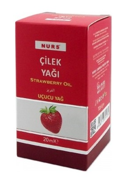 Nurs Lokman Çilek Yağı 20 ml Saf Soğuk Sıkım