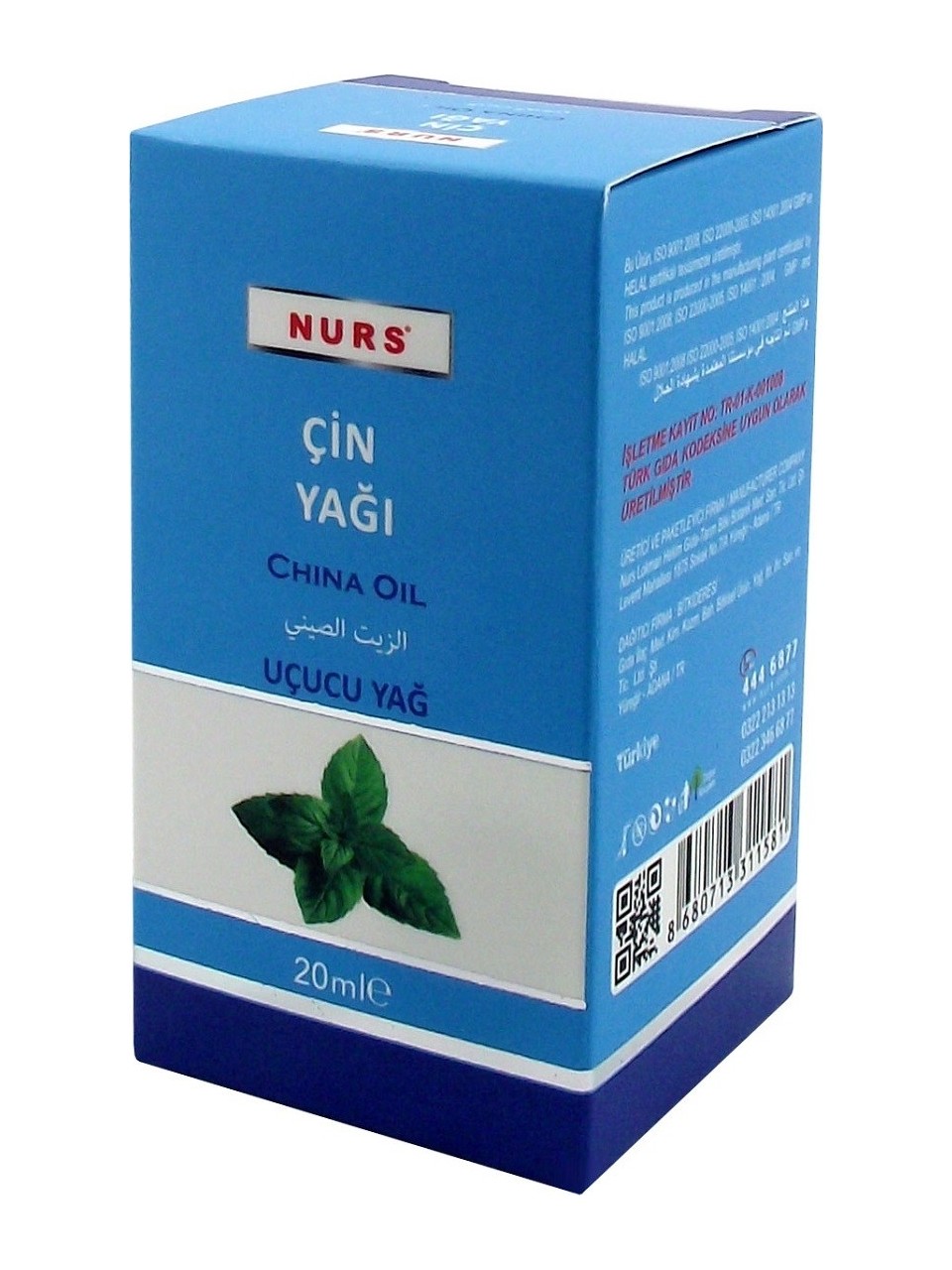 Nurs Lokman Çin Yağı 20 ml Saf Soğuk Sıkım
