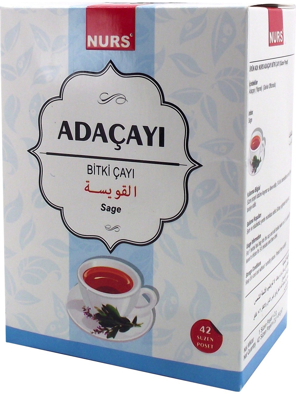 NURS LOKMAN ADAÇAYI ADA ÇAYI BİTKİ ÇAYI 42 Lİ SÜZEN POŞET