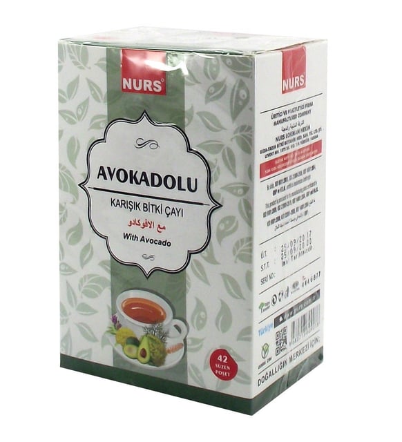 NURS LOKMAN  AVAKADO AVOKADO ÇAY 42 Lİ KARIŞIK SÜZ POŞ.