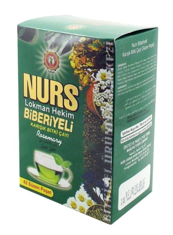 NURS LOKMAN BİBERİYE ÇAYI BİBERİYELİ ÇAY 42 Lİ KAR.BİTKİ SÜZEN POŞET