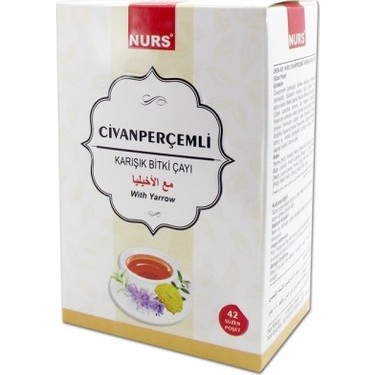 NURS LOKMAN CİVANPERÇEMİ  CİVANPERÇEMLİ ÇAY 42 Lİ KAR BİTKİ SÜZ POŞET CİVAN PERÇEMİ