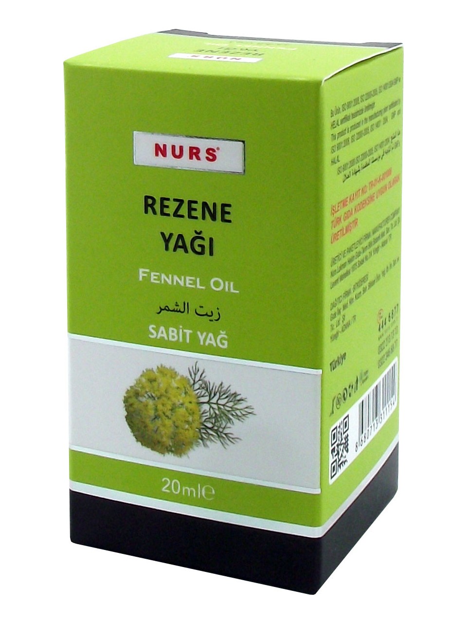 Nurs Lokman Rezene Yağı 20 ml Saf Soğuk Sıkım