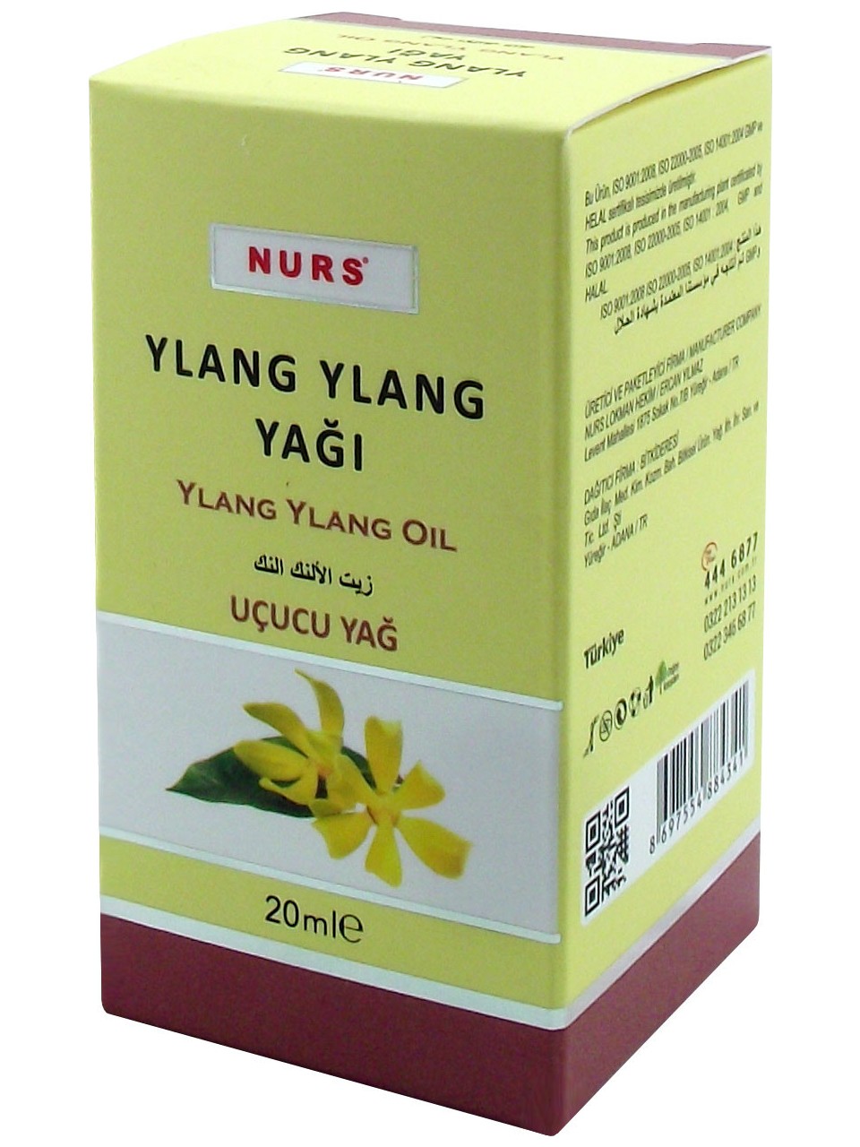 Nurs Lokman Ylang Ylang Yağı 20 ml Saf Soğuk Sıkım