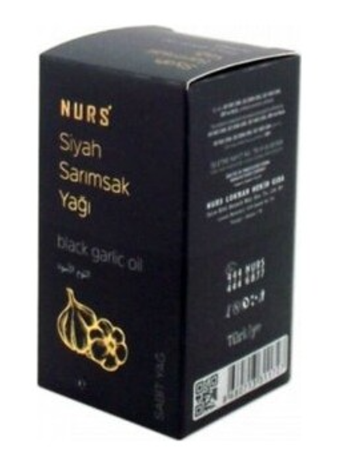 Nurs Lokman Siyah Sarımsak Yağı 50 ml Saf Soğuk Sıkım