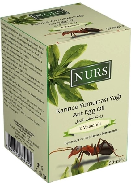Nurs Lokman Karınca Yumurtası 20 ml Saf Soğuk Sıkım