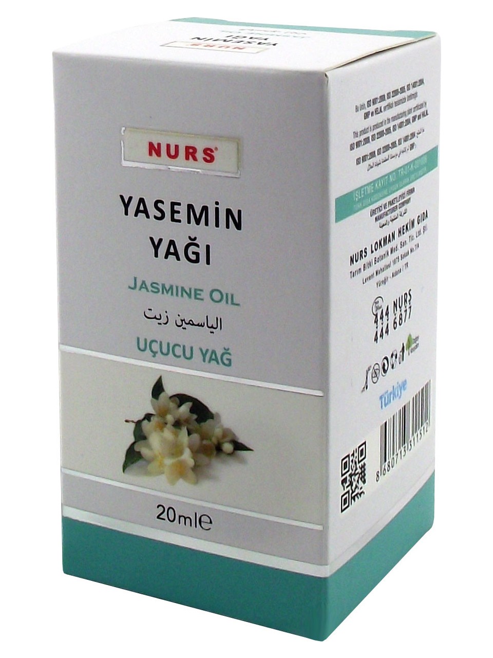Nurs Lokman Yasemin Yağı 20 ml Saf soğuk Sıkım