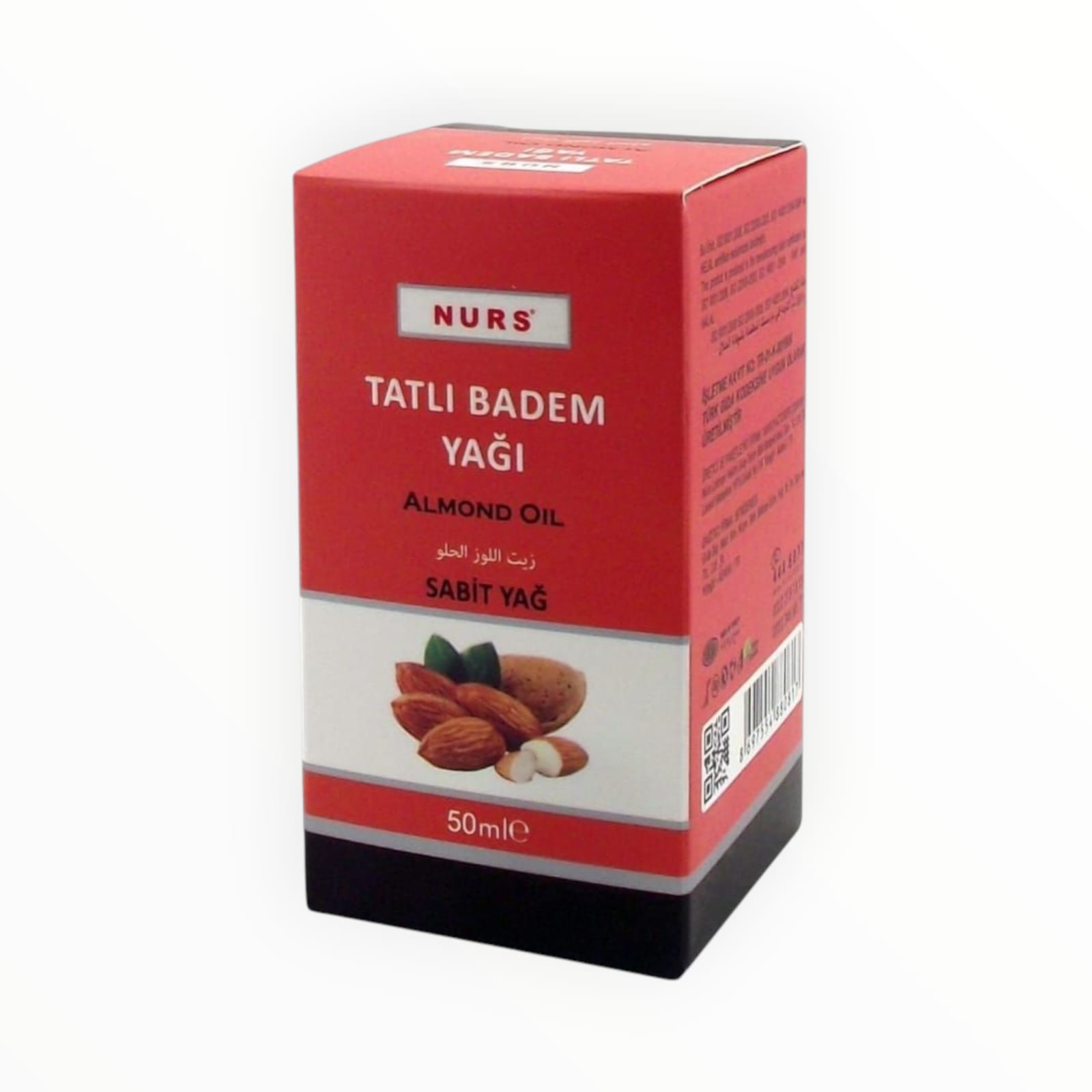 Nurs Lokman Tatlı Badem Yağı 50 Saf soğuk Sıkım