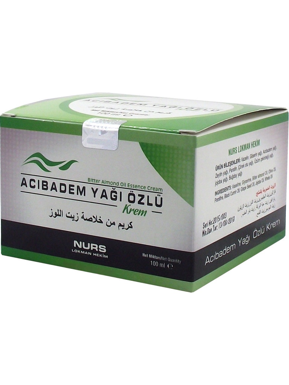 Elder Nurs Lokman Acıbadem Yağı Özlü Krem 100 ml