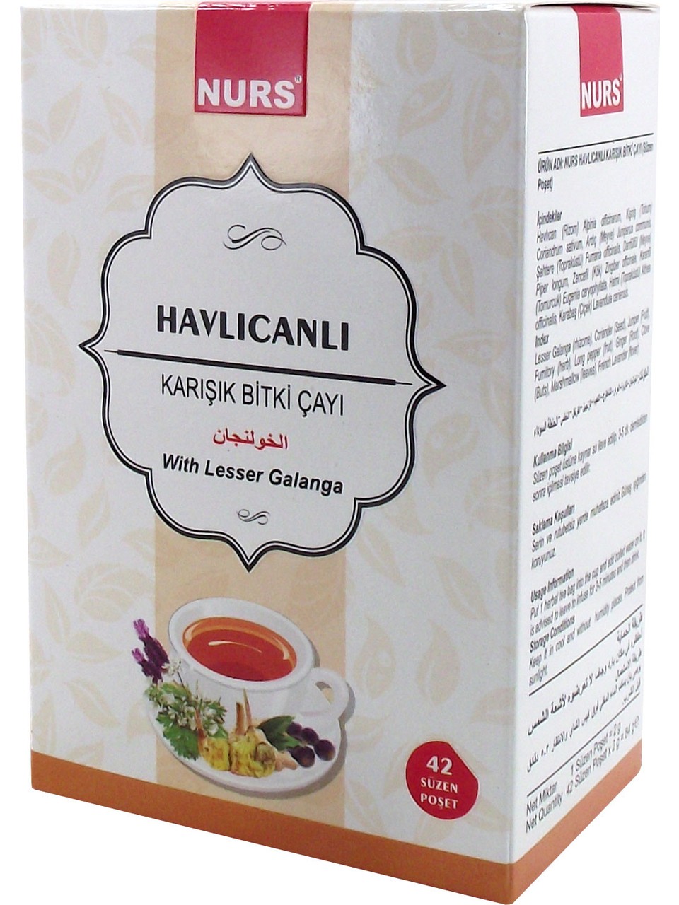NURS LOKMAN HAVLICANLI HAVLICAN ÇAY 42 Lİ KARIŞIK BİTKİ SÜZ POŞET