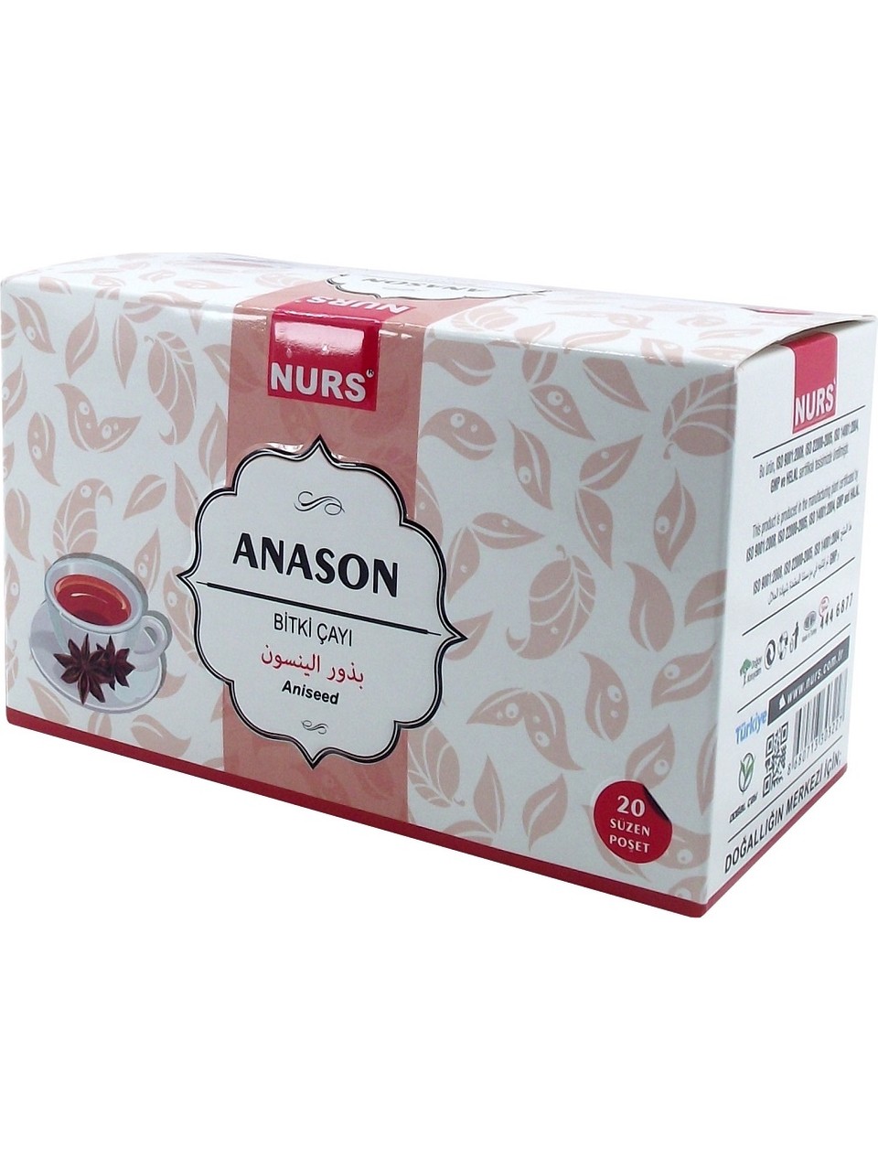 NURS LOKMAN ANASON BİTKİ ÇAYI 20 Lİ SÜZEN POŞET