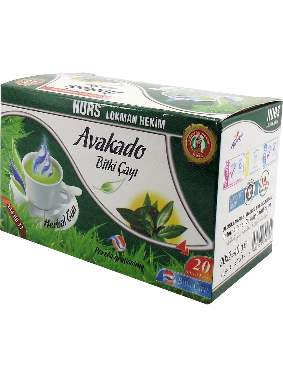 NURS LOKMAN AVAKADO YAPRAĞI BİTKİ ÇAYI 20 Lİ SÜZEN POŞET