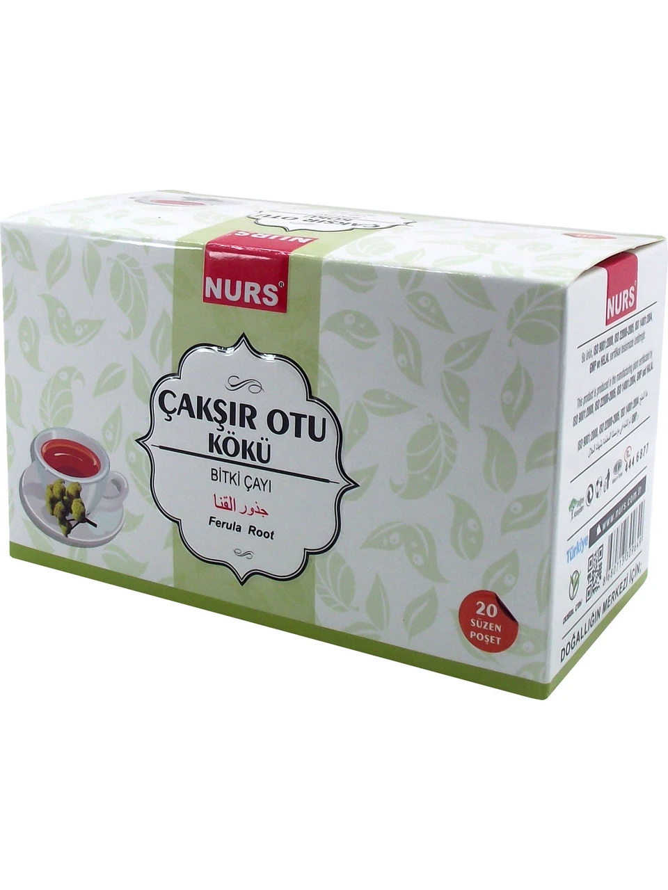 NURS LOKMAN ÇAKŞIROTU KÖKÜ BİTKİ ÇAYI 20 Lİ SÜZEN POŞET