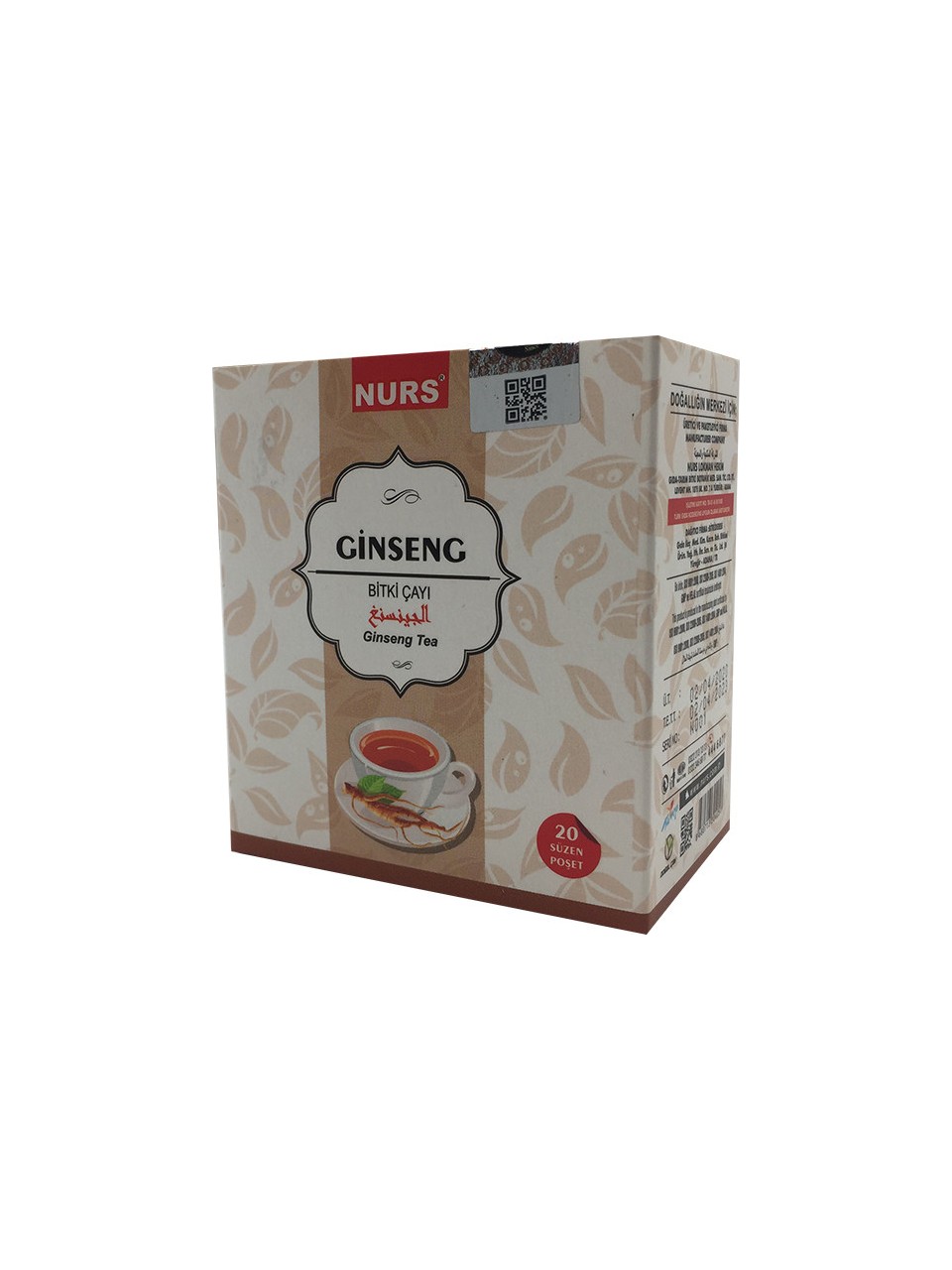 NURS LOKMAN GİNSENGLİ ÇAY 20 Lİ KARIŞIK BİTKİ SÜZEN POŞET