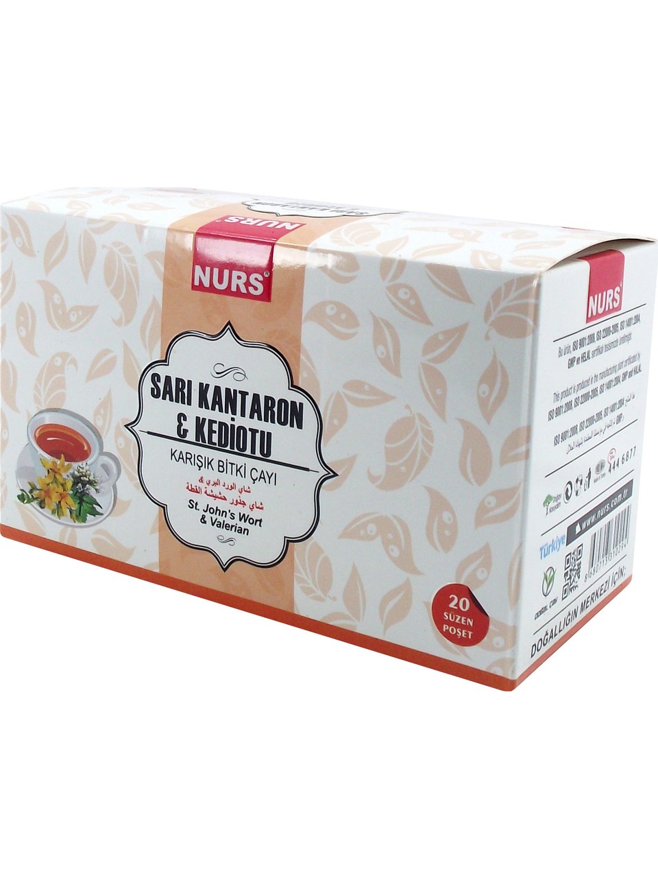NURS LOKMAN SARI KANTARON & KEDİOTU KEDİ OTU K.BİTKİ ÇAYI 20Lİ