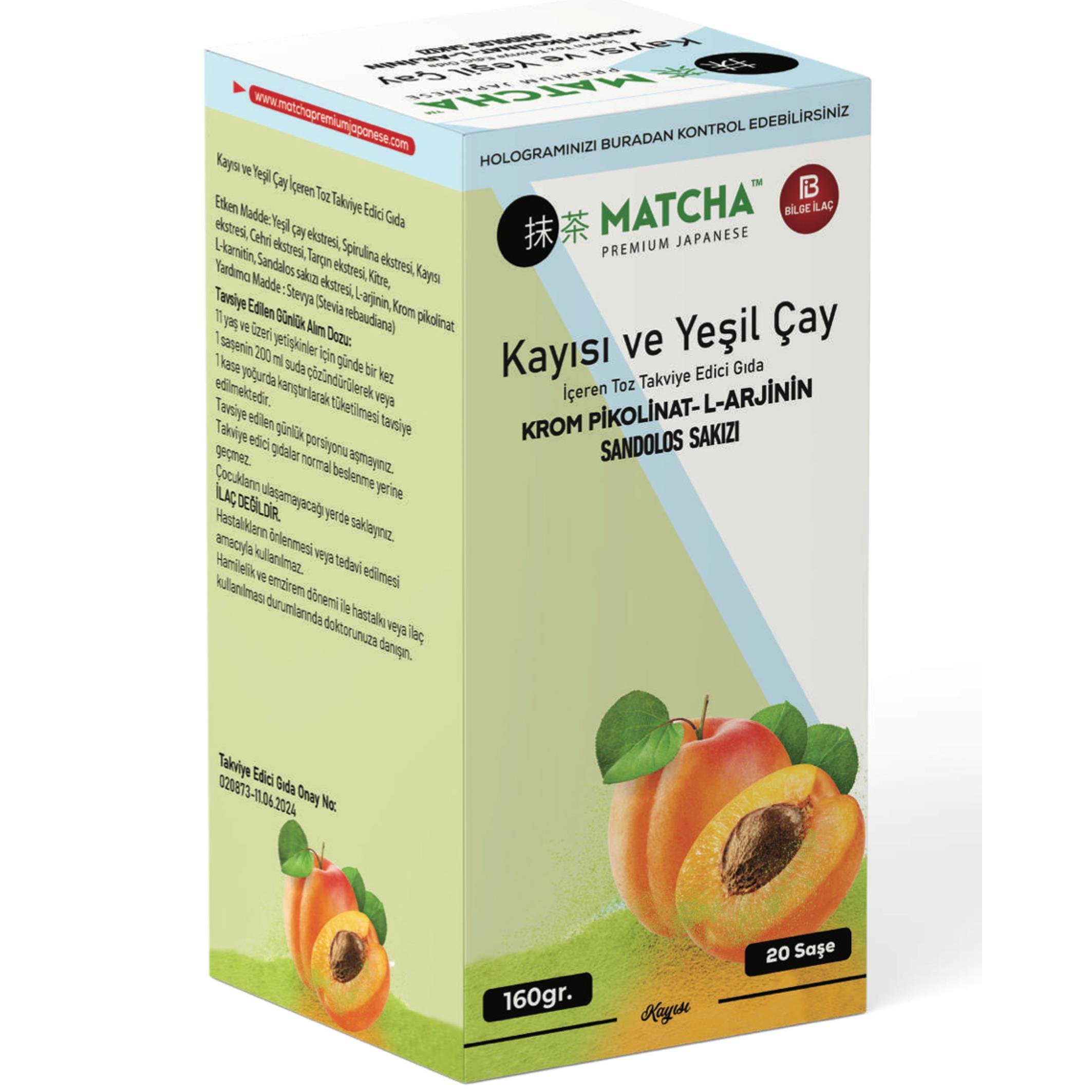 MATCHA TOZU ÇAYI MAÇA ÇAYI KAYISILI