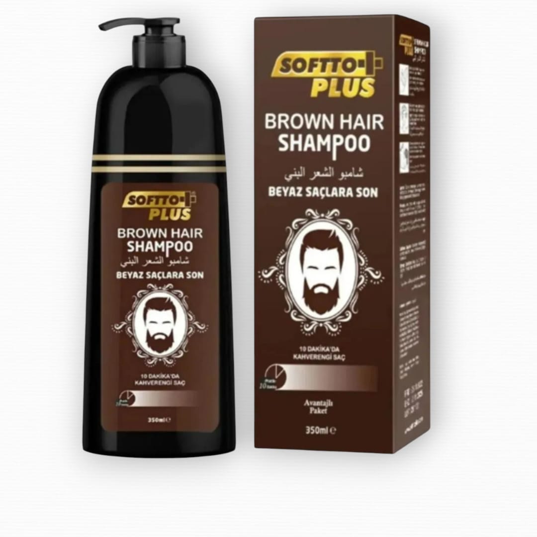 Softto Plus Sampoo Saç Koyu Kahverengi Sampuan 350 ml