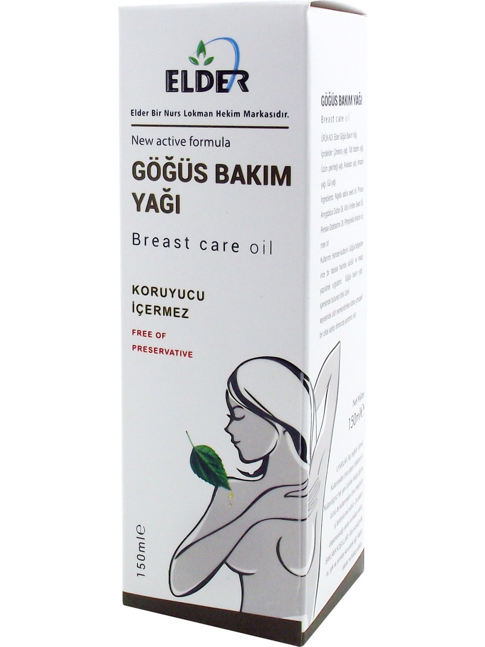 Elder Nurs Lokman  Göğüs Bakım Yağı 150 ml