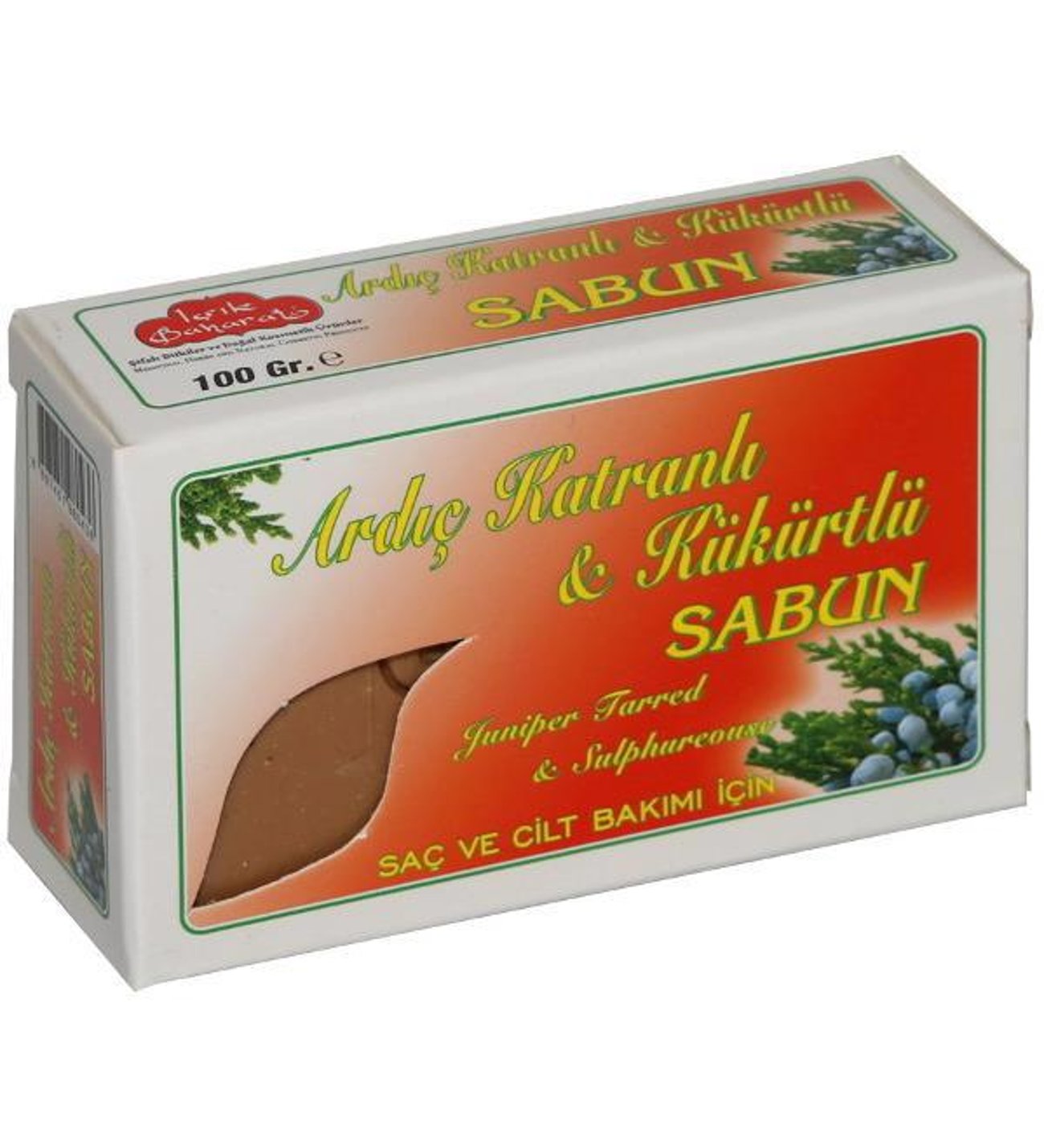 Ardıç Katranlı Kükürtlü Sabun 100 gr Bitkisel Sabun