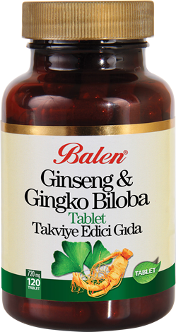 Balen Ginseng & Ginkgo Biloba Tablet Takviye Edici Gıda