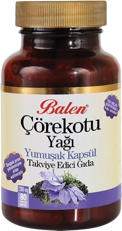 Balen Çörekotu Çörek Otu Yağı Yumuşak Kapsül Takviye Edici Gıda