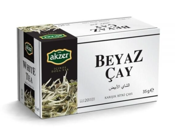 Akzer Beyaz Çay 20 Süzen  Poşet Çay