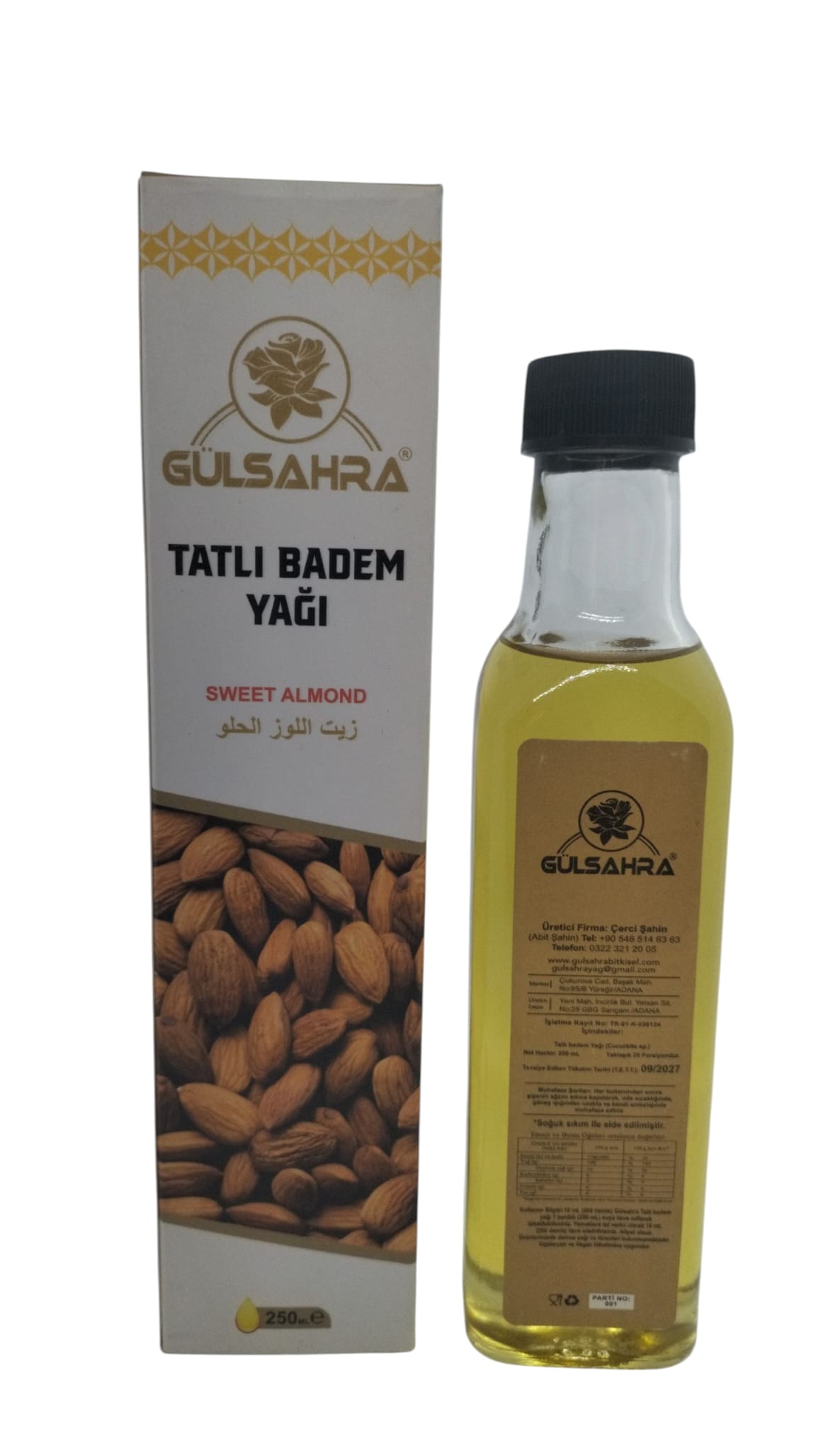 GÜLSAHRA BADEM YAĞI 250 ML