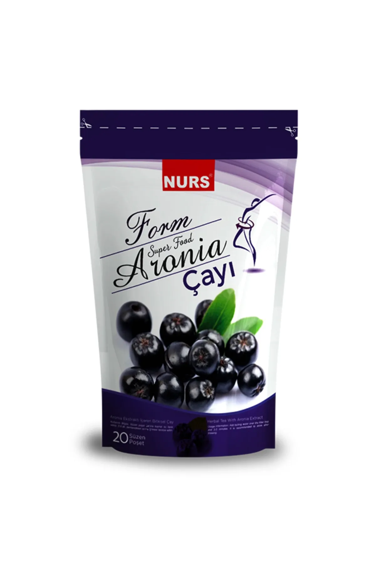 Nurs Lokman Aronia Aronya Çayı Orjinal Aronia Tea 20 li