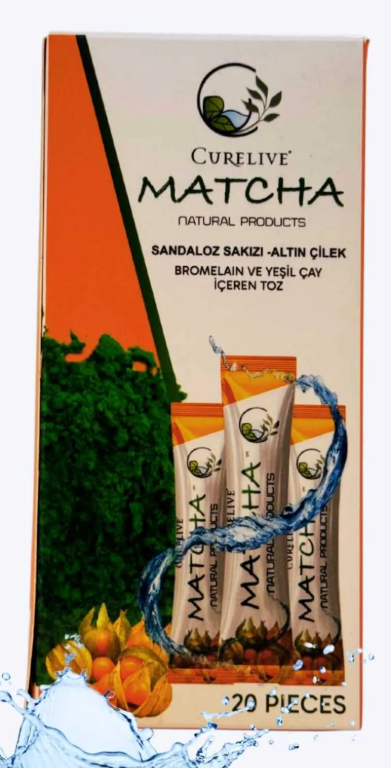 Matcha Çayı Detox Sandaloz Sakız Altın Çilek Detox Burner Form Maça Çayı